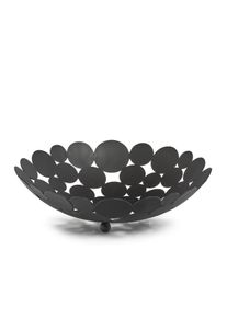 Obstschale ZELLER PRESENT, schwarz, H:8,5cm &Oslash;:29cm, Metall, Sch&uuml;sseln, Obstschale, &Oslash; 29 cm