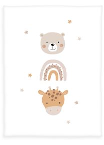 Babydecke Baby Best, bunt, B:75cm L:100cm, Polyester, Wohndecken, Babydecke, mit liebevollem Motiv