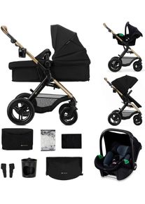 Kombi-Kinderwagen Kinderkraft "MOOV 2 XL", Baby, schwarz, Stahl, Kinderwagen Kombi-Kinderwagen, mit Luftreifen