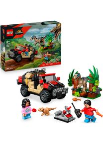 Konstruktionsspielsteine Lego "Raptor: Verfolgungsjagd mit dem Gel&auml;ndewagen (76972)", bunt, Spielbausteine, Kinder, Kunststoff, Konstruktionsspielsteine, Lego Jurassic World; Made in Europe