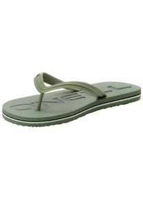 O`Neill Zehentrenner O'NEILL "PROFILE LOGO SANDALS MEN", Herren, Gr. 47, gr&uuml;n (oilgr&uuml;n), Synthetik, Schuhe Zehentrenner