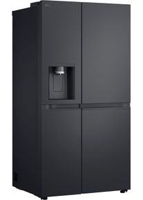 LG Side-by-Side, Energieeffizienz: C, silber (essence schwarz steel), B:91,3cm H:179cm T:73,5cm, K&uuml;hlschr&auml;nke, Side-by-Side