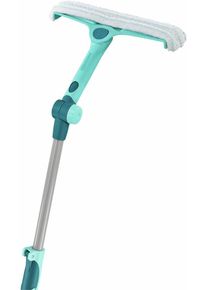 Fensterreiniger Leifheit "Fenster- & Rahmenwischer 4in1 Telescope 2 m", blau (t&uuml;rkis, wei&szlig;, silberfarben), B:32cm, Fensterreiniger, Fensterreiniger