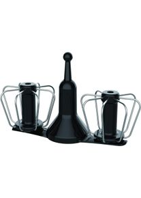Krups R&uuml;hrelement-Set "Krups Prep&Cook Zubeh&ouml;r Set", schwarz, B:35,6cm H:19,5cm T:39,9cm, K&uuml;chenmaschinen-R&uuml;hrelemente, doppelt rotierender Schneebesen, hitzeresistente Matte, R&uuml;hrelement-Set