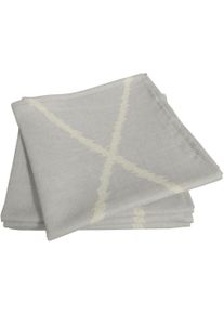 Stoffserviette Adam "Casket Valdelana Light" Gr. 1, grau (hellgrau), B:30cm L:30cm, Obermaterial: 100% Baumwolle, Servietten, Stoffserviette