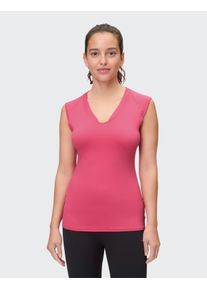 T-Shirt Venice Beach "T-SHIRT ELEAM", Damen, Gr. XS (36), pink (candy), Obermaterial: 91% Polyamid, 9% Elasthan, Rundhals, Shirts T-Shirt, sportlicher Stil, leichtes und elastisches Material