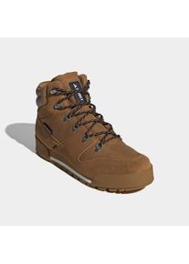Winterboots adidas terrex "TERREX SNOWPITCH COLD.RDY", Herren, Gr. 44,5, braun (bronze strata, bronze strata, semi impact orange), Synthetik, Textil, Schuhe Winterboots, Winterschuhe, Winterstiefel, Snowboots, wasserdicht