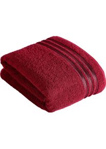Saunatuch Vossen "Cult de Luxe", rot (rubin), B:100cm L:150cm, Walkfrottee, Obermaterial: 100% Baumwolle, Handt&uuml;cher, Saunatuch, mit Glanzbord&uuml;re