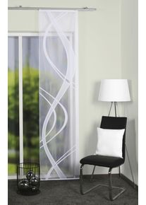 Schiebegardine Home Wohnideen "TIBASO", wei&szlig;, B:57cm H:145cm, Wirkware, Obermaterial: 100% Polyester, Gardinen, Schiebegardine, transparent