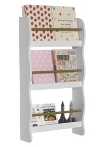 Wandregal Vcm "Holz Kinderregal B&uuml;cherregal Kinder Regal Kilaro", wei&szlig;, Regale, Wandregal