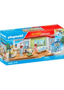 Konstruktions-Spielset Playmobil "Entbindungsstation (71616), Action Heroes", bunt, Spielbausteine, Kinder, Kunststoff, Konstruktions-Spielset, Made in Europe