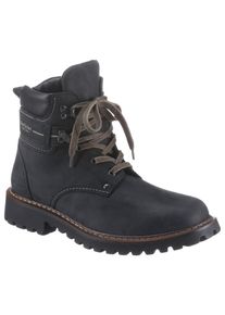 Winterboots Josef Seibel "ADELBODEN", Herren, Gr. 41, Lammfell, schwarz, Nubukleder, Schuhe Winterboots, mit gepolstertem Schaftrand