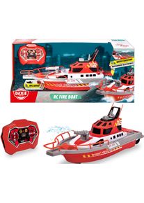 RC-Boot DICKIE TOYS "Feuerwehrboot", rot, Fernlenkfahrzeuge, Kinder, Kunststoff, RC-Boot, mit Wasserspritzfunktion und Fernbedienung