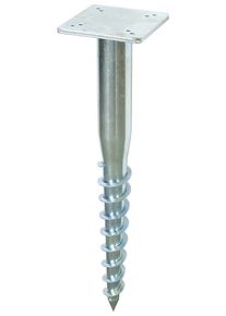 Bodenh&uuml;lse Schneider Schirme, silber (silberfarben), Stahl, Bodenanker, Bodenh&uuml;lse