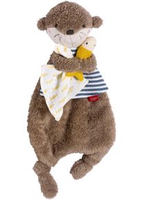 babyFEHN Schmusetuch FEHN "Otter Theo", Baby, braun, Musselin, Pl&uuml;sch, Schnuffelt&uuml;cher Schmusetuch
