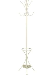 Garderobenst&auml;nder AMBIENTE HAUS, wei&szlig;, B:41cm H:175cm T:41cm, Metall, Garderobenst&auml;nder, Garderobenst&auml;nder