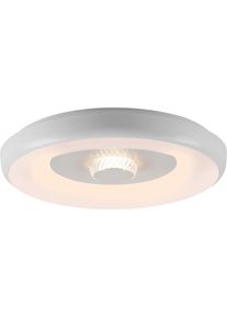 JUST LIGHT Deckenleuchte "Ls-VERTIGO", wei&szlig;, 1, &Oslash; 39cm H: 6cm, 1 Stk., Leuchten, LED, RGB+tunable white, Fernbedienung, Infrarot inkl., Smarthome f&auml;hig, Deckenleuchte