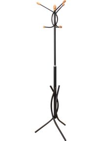 Garderobenst&auml;nder Inosign, schwarz, H:175cm T:50cm &Oslash;:50cm, Metall, Garderobenst&auml;nder, Garderobenst&auml;nder, aus Metall, H&ouml;he 175 cm, 6 Haken