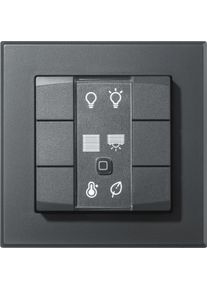 homematic IP Wandtaster "Wandtaster - 6-fach (142308A0)", grau (anthrazit), B:11,5 H:4,8 T:12,6, Smart-Home-Stationen, Wandtaster