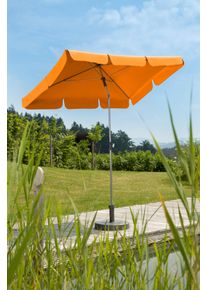 Rechteckschirm Schneider Schirme "Locarno", orange, Obermaterial: 100% Polyester, Standschirme, Rechteckschirm, abknickbar, ohne Schirmst&auml;nder