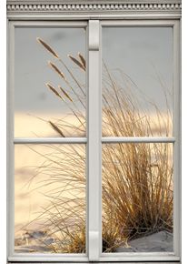 Leinwandbild queence "D&uuml;ne", beige (farbe bild(er): natur), B:30cm H:40cm, Canvas, Holzrahmen, Bilder, Leinwandbild, Premium-Leinwandstoff