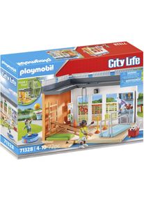 Konstruktions-Spielset Playmobil "Anbau Turnhalle (71328), My City Life", bunt, Spielbausteine, Kinder, Kunststoff, Konstruktions-Spielset, Made in Germany