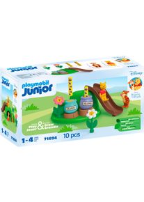 Konstruktions-Spielset Playmobil "Winnies & Tiggers Bienengarten (71694), JUNIOR & Disney", bunt, Spielbausteine, Baby, Kunststoff, Konstruktions-Spielset, Made in Europe