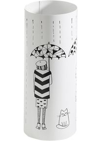 Schirmst&auml;nder Locker, wei&szlig;, B:20cm H:48cm T:20cm, Metall, Regenschirmst&auml;nder, Schirmst&auml;nder
