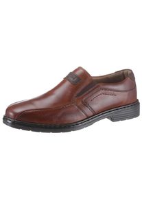 Slipper Josef Seibel "Alastair", Herren, Gr. 47, braun (cognac), Glattleder, used, Schuhe Slipper, Festtagschuh, Komfortschuh mit seitlichen Stretcheinsatz