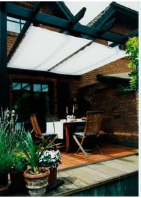 Sonnensegel Floracord, wei&szlig;, B:330cm T:140cm, Polyester, Sonnensegel, Sonnensegel, BxT: 330x140 cm, wei&szlig;