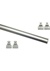 Beschwerungsgewicht Gardinia "Unterprofil zum Klipsen" Gr. 1, silber (silberfarben), L:60cm, Aluminium, Beschwerungsgewichte, Beschwerungsgewicht, Serie Fl&auml;chenvorhang-Technik Atlanta 3-l&auml;ufig