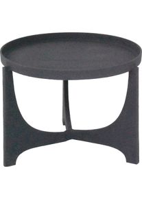 Beistelltisch PAROLI, grau (anthrazit, anthrazit, anthrazit), B:49cm H:37cm T:49cm, Tische, Beistelltisch