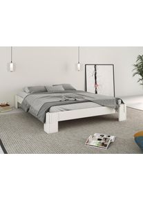 Futonbett OTTO HOME "ZEN " zertifiziertes Massivholz (Kiefer)", wei&szlig;, B:151,5cm L:211,5cm, Betten, Futonbett, Massivholzbett, zeitlos elegant