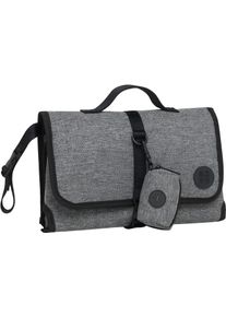 Wickeltasche HUGGIES BABYWEAR, Baby, grau (grau heat), Web, Nylon, unifarben, Taschen Wickeltasche, mit abtrennbarer Wickelunterlage, ohne abgebildete Accessories