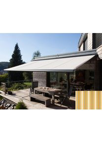 Kassettenmarkise Wismar "Classic S-Compact", gelb (gelb, grau), B:550cm, Polyacryl, Markisen, Kassettenmarkise, Breite: 550 cm, Ausfall: 300 cm