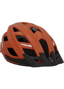 FISCHER BIKE Fahrradhelm FISCHER FAHRRAD "Urban Plus Miami" Gr. L, orange (kupferfarben), Helme, L/XL Kopfumfang: 58cm - 61cm, Fahrradhelm