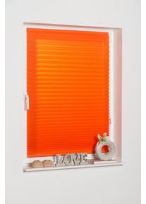 Plissee K-home "COMO" Gr. 5, orange (terra), B:80cm H:130cm, Obermaterial: 100% Polyester, Plissees, Plissee