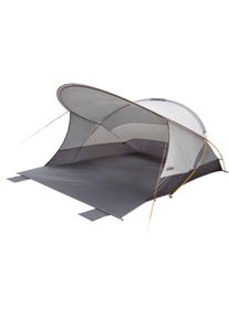 Strandmuschel High Peak "Cordoba 80", grau (aluminium, dunkelgrau), Zelte, B/H/L: 200cm x 125cm x 220cm, Strandmuschel, B:200cm H:125cm L:220cm