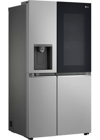 LG Side-by-Side "GSLC41EPPE", Energieeffizienz: E, silber, mit Instaview, K&uuml;hlschr&auml;nke, Side-by-Side