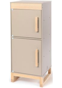 Kinder-K&uuml;hlschrank Musterkind "Ficus, warmgrau/natur", grau (warmgrau, natur), Spielzeug-Haushaltsger&auml;te, KinderB:34cm H:83cm T:32cm, Holz, Kinder-K&uuml;hlschrank, B:34cm H:83cm T:32cm