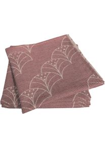 Stoffserviette Adam "Argentinian Criolla Light" Gr. 1, rot (kirsche), B:30cm L:30cm, Obermaterial: 100% Baumwolle, Servietten, Stoffserviette