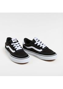 Sneaker Vans "Brooklyn LS", Damen, Gr. 39, schwarz-wei&szlig; (bzw, suede, canvas schwarz, wei&szlig;), Leder, Schuhe Sneaker
