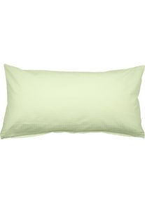 Kissenbezug Janine "PIANO 0125 31 80x80", gr&uuml;n (lind), B:80cm L:40cm, Mako-Soft-Seersucker, Seersucker, Kissenbez&uuml;ge, Kissenbezug, mit Rei&szlig;verschluss