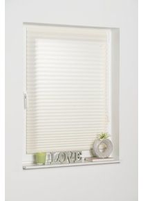 Plissee K-home "COMO" Gr. 6, beige (creme), B:90cm H:130cm, Obermaterial: 100% Polyester, Plissees, Plissee