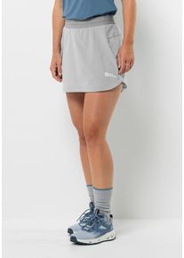 Skort Jack Wolfskin "PRELIGHT CHILL SKORT W", Damen, Gr. M (38/40), grau (cool, grau), 1. OBERSTOFF: 84% POLYAMID, 16% ELASTHAN. 2. OBERSTOFF: 85% POLYAMID, 15% ELASTHAN. 3. OBERSTOFF: 87% POLYESTER, 13% ELASTHAN, R&ouml;cke Skort