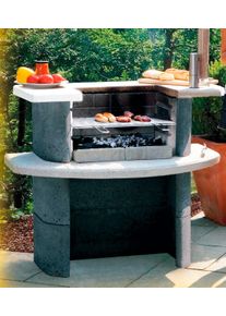Holzkohlegrill Buschbeck "Grillbar Rica", grau (anthrazit), B:110cm H:93cm T:65cm, Grills, Holzkohlegrill, BxTxH: 110x65x93 cm