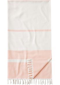 Hamamtuch Egeria "Pestemal Herri", rosa (rose), B:100cm L:180cm, Hamam Frottier, Obermaterial: 100% Baumwolle, Handt&uuml;cher, Hamamtuch, 100x180 cm, mit Muster & Fransen, ideal als Strandtuch