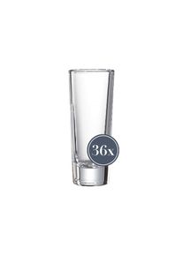 Ritzenhoff & Breker Schnapsglas RITZENHOFF & BREKER "Schnapsgl&auml;ser Skol 65 ml 36er Set transparent", bunt (transparent), Glas, Trinkgef&auml;&szlig;e, Schnapsglas
