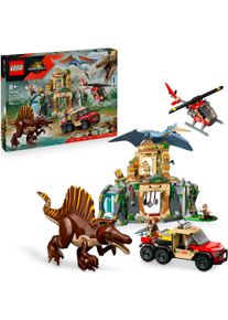 Konstruktionsspielsteine Lego "Spinosaurier & Quetzalcoatlus: Hubschrauber-Einsatz (76976)", bunt, Spielbausteine, Kinder, Kunststoff, Konstruktionsspielsteine, Lego Jurassic World; Made in Europe