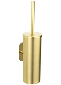 WC-Garnitur Wenko "Turbo-Loc Orea geschlossen", gold, B:9cm H:39,5cm L:12,5cm, Edelstahl, Reinigungsb&uuml;rsten, WC-Garnitur, Befestigen ohne Bohren